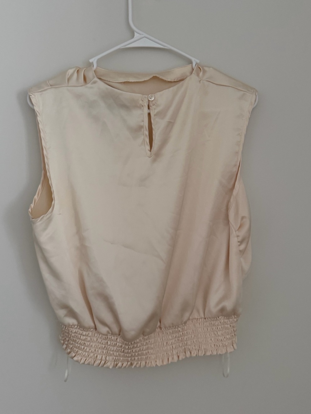 Sincerely Jules Soft Cream Satin Tank Top Women’s XL - Picture 5 of 10